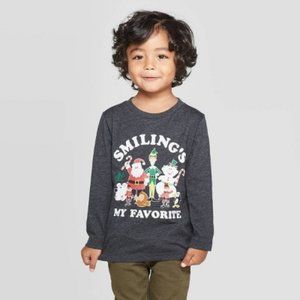 Elf Toddler Boys' Long Sleeve T-Shirt - Charcoal